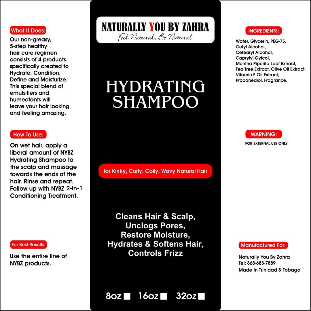 NYBZ Hydrating Shampoo 8oz 