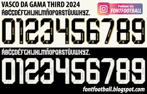 Font Vector Vasco Da Gama 3rd Third 2024 kit