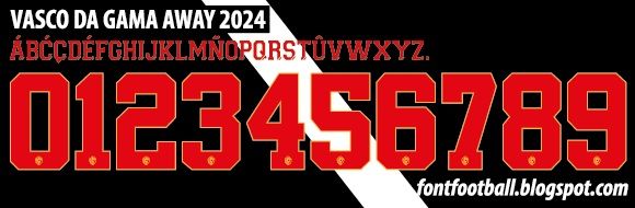 Font Vector Vasco Da Gama Away 2024 kit