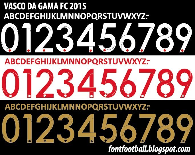 Font Vector Vasco Da Gama 2015 kit