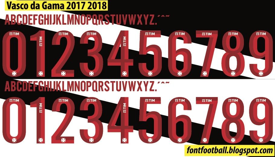 Font Vector Vasco Da Gama 2017 2018 kit