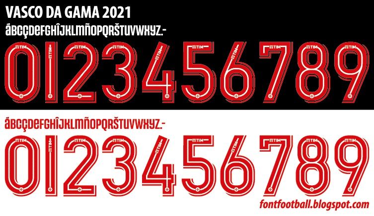 Font Vector Vasco Da Gama 2021 kit