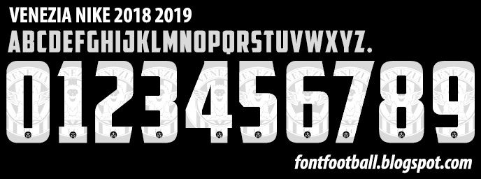Font Vector Venezia 2018 2019 kit