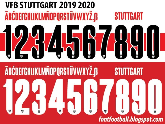 Font Vector Vfb Stuttgart 2019 2020 kit