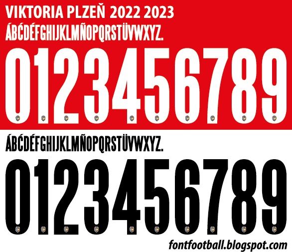 Font Vector Viktoria Plzen 2022 2023 kit