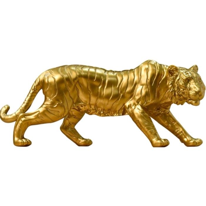 Pajangan Meja Patung Shio Harimau Macan Tutul Leopard American Koleksi Unik Mewah Dekorasi Meja Kantor Lemari Rak Cabinet Studio Suvenir Gift Dekorasi Fengshui Kreatif Lambang Kemakmuran Keberanian