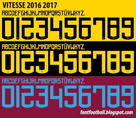 Font Vector Vitesse 2016 2017 kit
