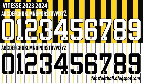 Font Vector Vitesse 2023 2024 kit