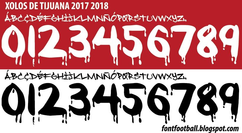 Font Vector Xolos De Tijuana 2017 2018 kit
