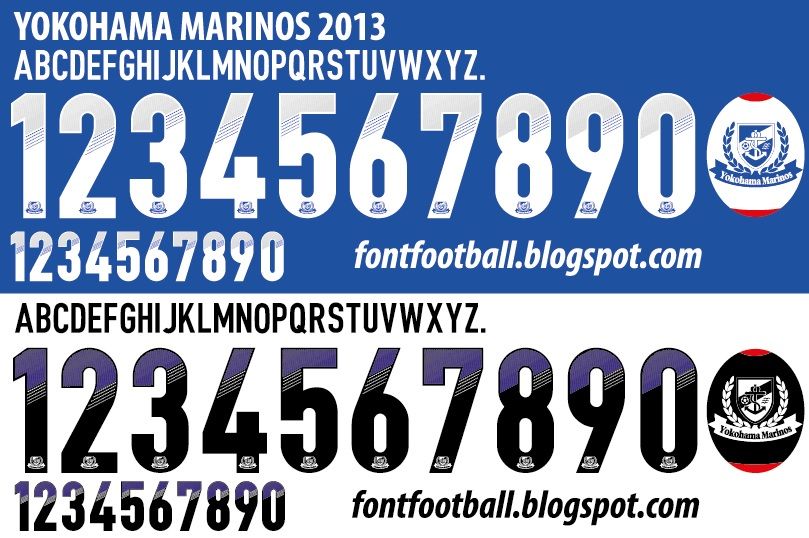 Font Vector Yokohama Marinos 2013 kit