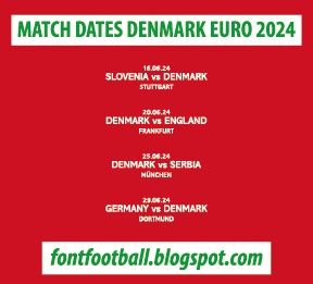 MDT Match Dates Detail on Shirt Denmark Euro 2024 Vector