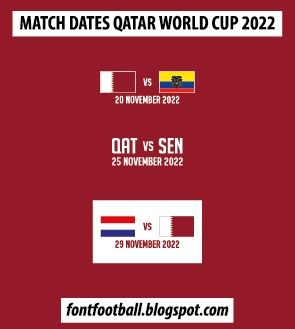 MDT Match Dates Vector Qatar World Cup 2022