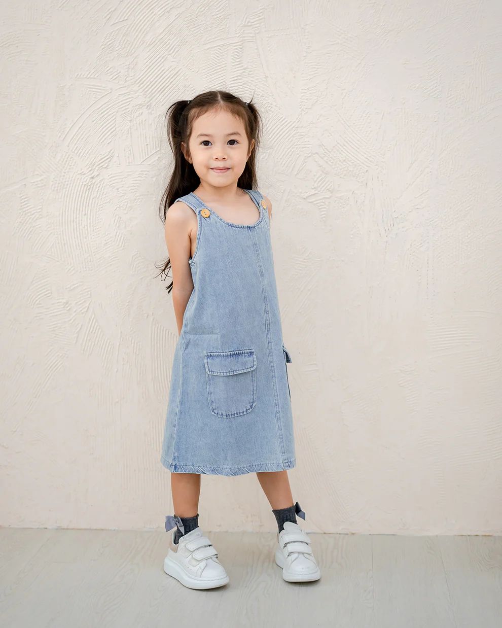 Daisy Denim Pinafore Dress