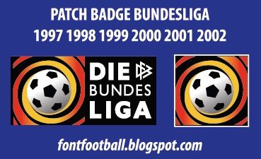 Patch Badge Bundesliga 1997 1998 1999 2000 2001 2002 Vector