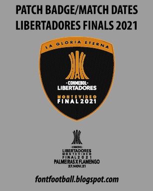 Patch Badge & Match Dates Libertadores Finals 2021 Vector