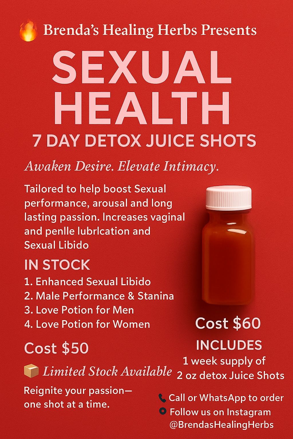 Sexual Health Detox Juice Shots 