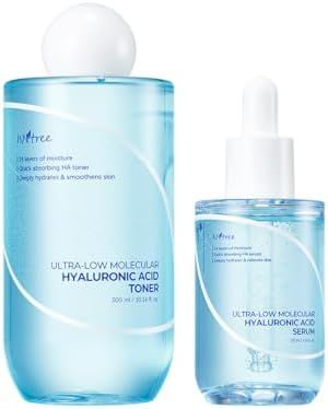 Isntree Ultra-Low Molecular Hyaluronic Acid Toner + Serum Set [2 pcs]