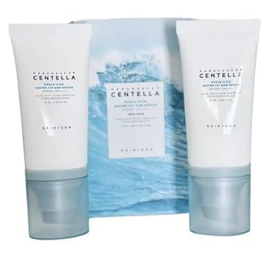 Madagascar Centella Hyalu-Cica Water-Fit Sun Serum Twin Pack [50ml x 2 pcs] - Skin1004