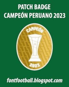 Patch Badge Campeón Peruano (Peru) 2023 Vector