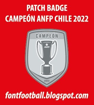 Patch Badge Campeón ANFP Chile 2022 Vector