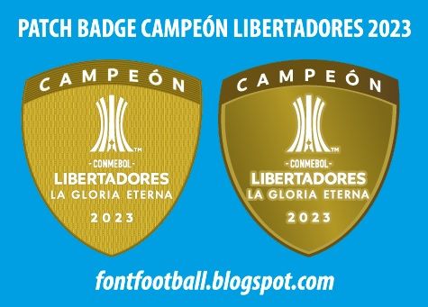 Patch Badge Campeón Libertadores 2023 Vector