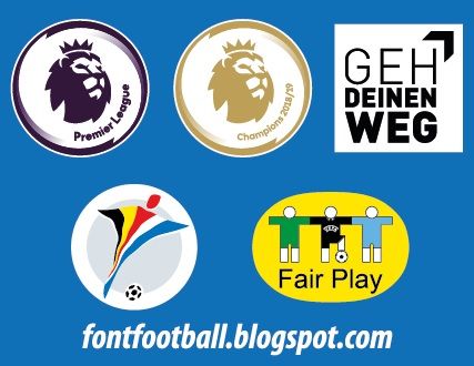 Patch Badge English Premier League 2019 Fifa Euro 2000 Geh Deinen Weg