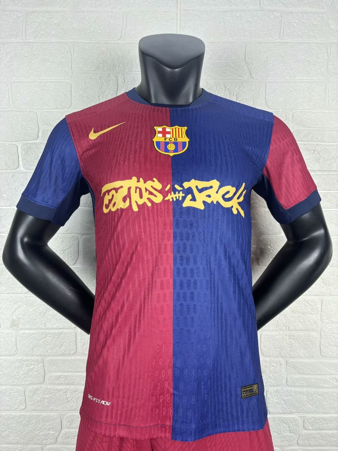 Barcelona x Cactus Jack home kit. Player Version