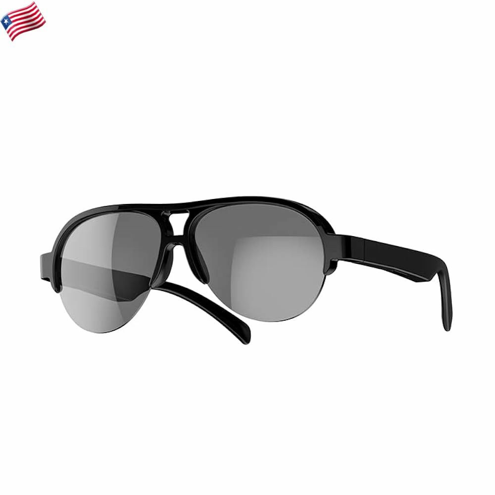F08 Smart Glasses,Wireless Bluetooth Smart Sunglasses,IP4 Waterproof,Open Ear sound Speakers, Blue light Filter & Polarized Sunglasses Lenses,Connect Mobile Phones and Tablets