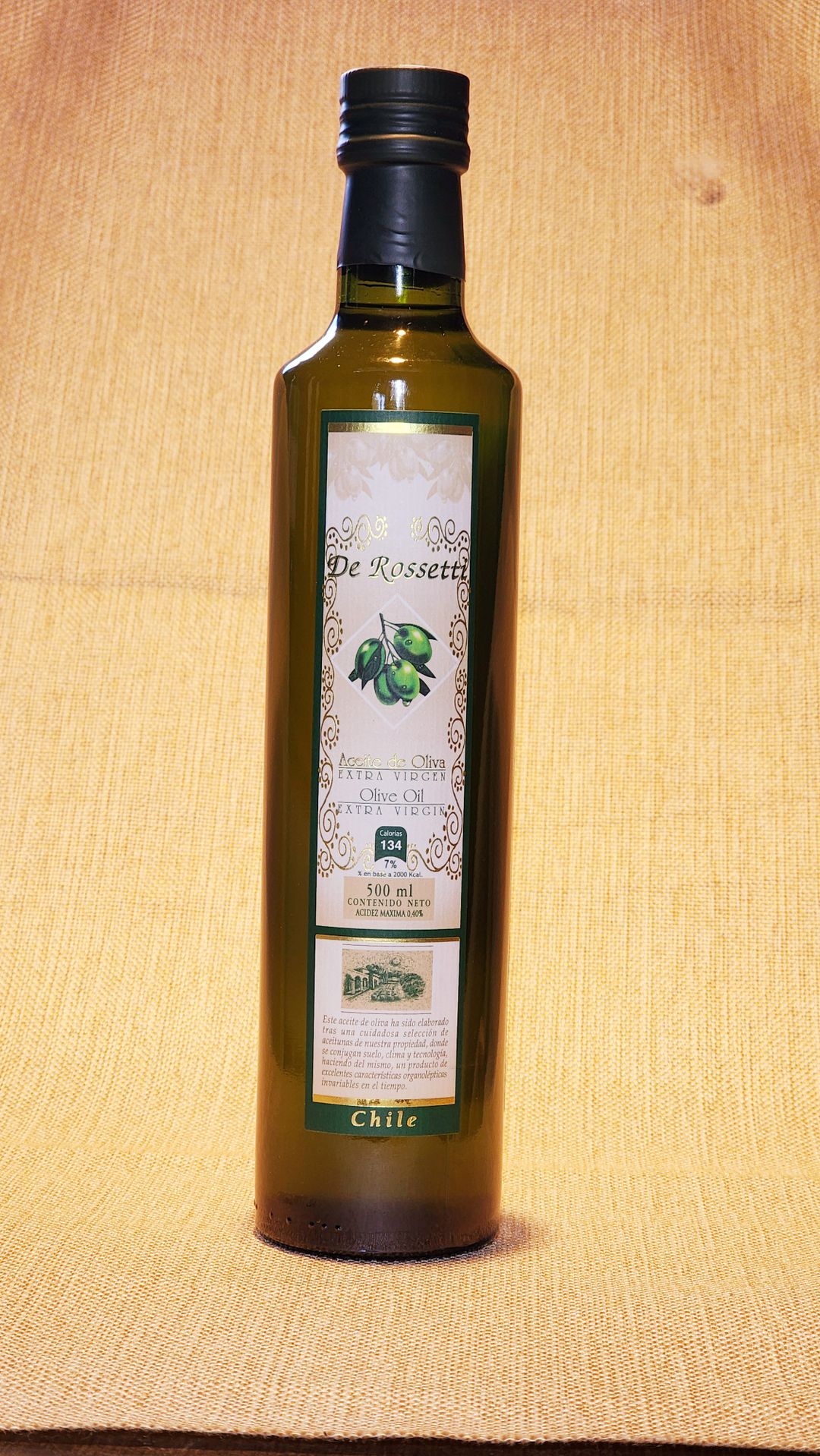 Aceite Oliva 500 Cc. x caja, Rossetti