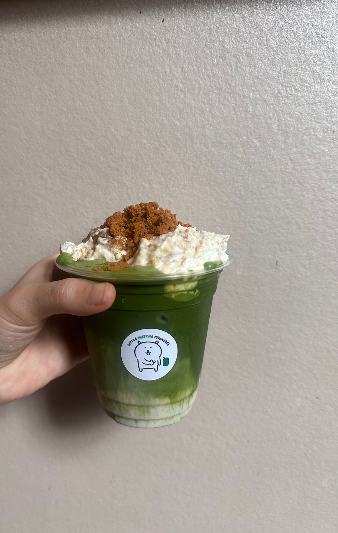  Banana pudding matcha latte