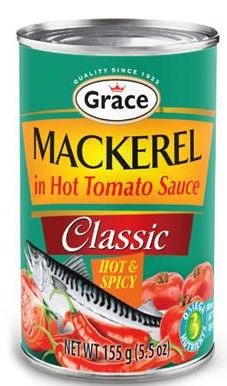 Grace tin mackerel hot and spicy 