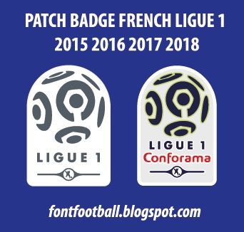 Patch Badge French Ligue 1 2015 2016 2017 2018 Vector