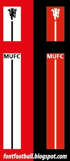 Patch Manchester United Stripe 2007 2008 kit Vector