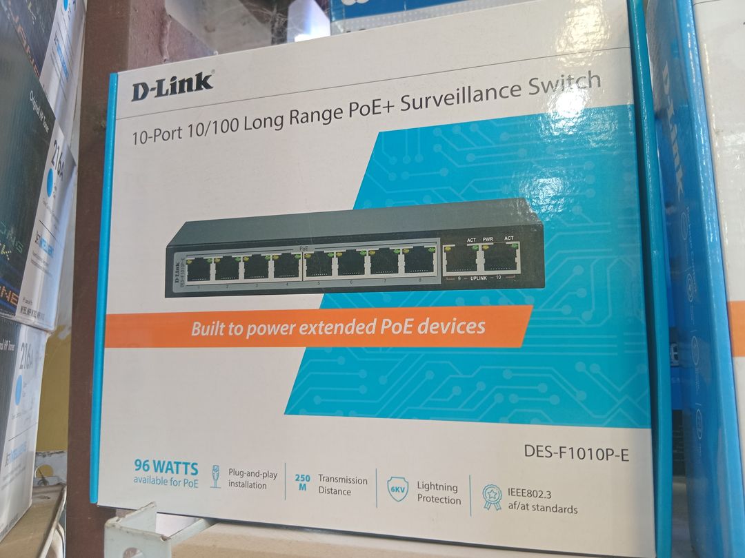 D-LINK 10 PORTS POE