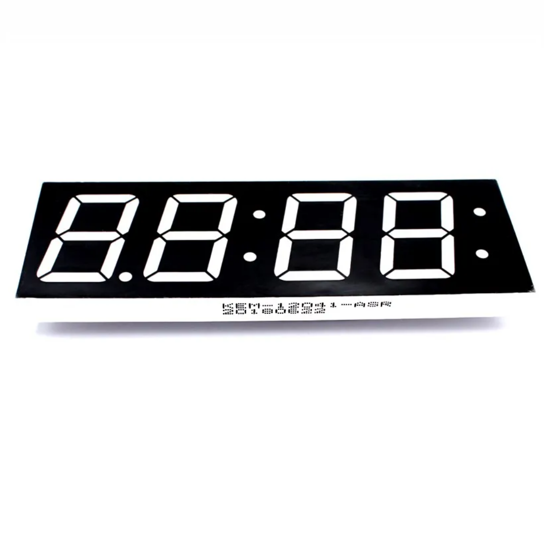 Indoor scroll clock panel  truck mobile 0.28 4 digits segment LED display 
