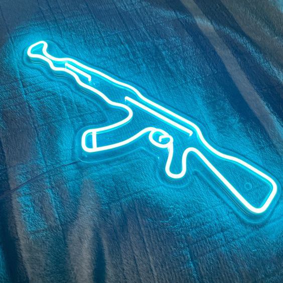 AK47 Neon Sign