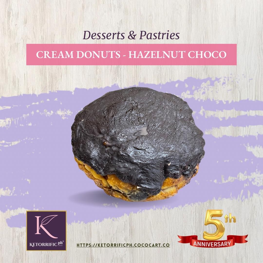 Choco Hazelnut Cream-Filled Donut