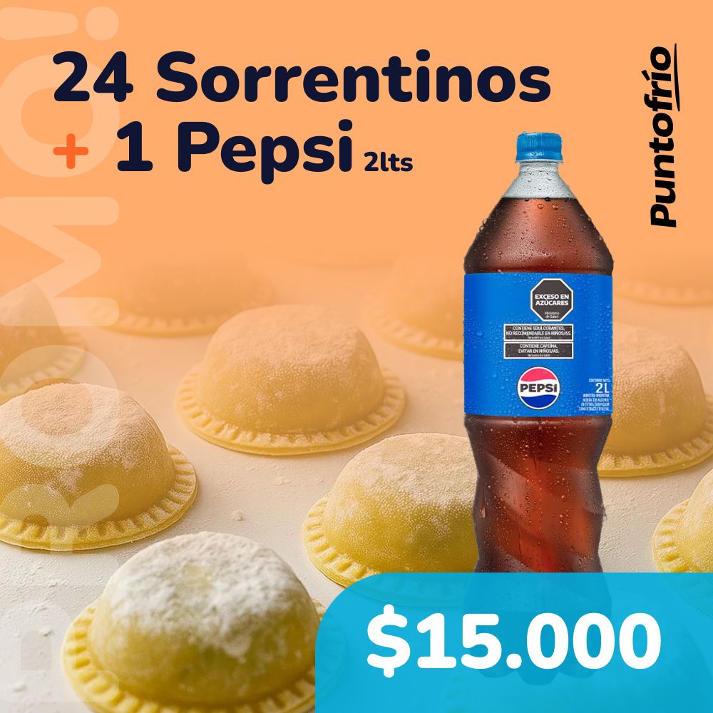 24 SORRENTINOS + 1 PEPSI 2lts.