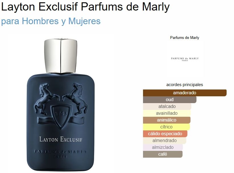 PARFUMS DE MARLY LAYTON EXCLUSIF