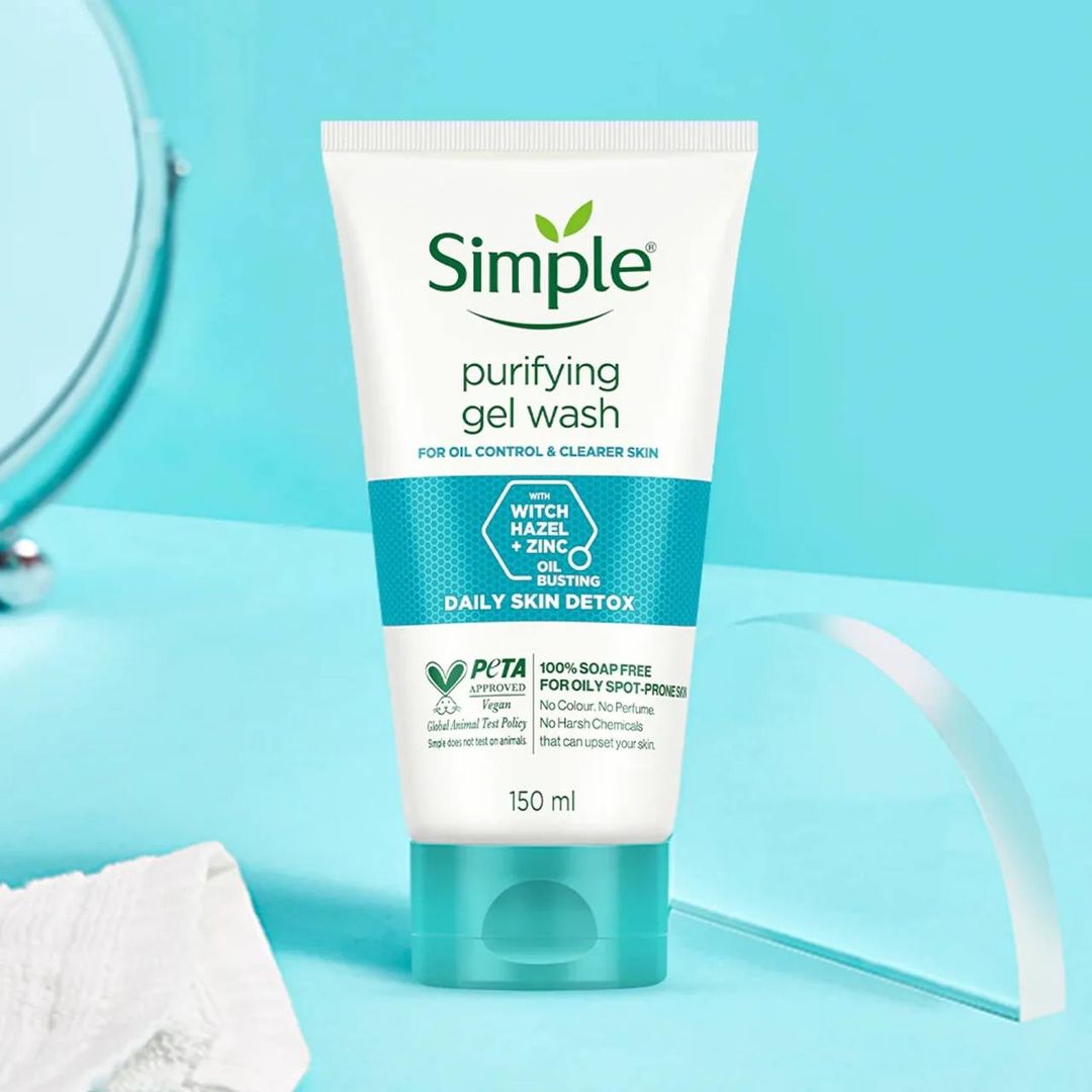 Simple purifying gel wash 150 ml سمبل غسول منقي للبشرة