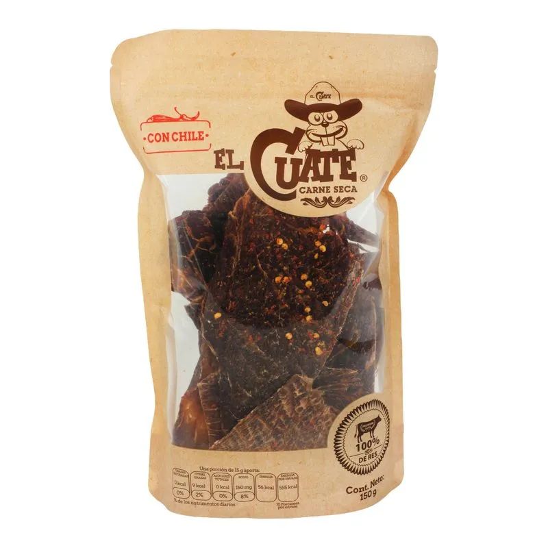 Carne Seca Con Chile El Cuate 150 Gr.