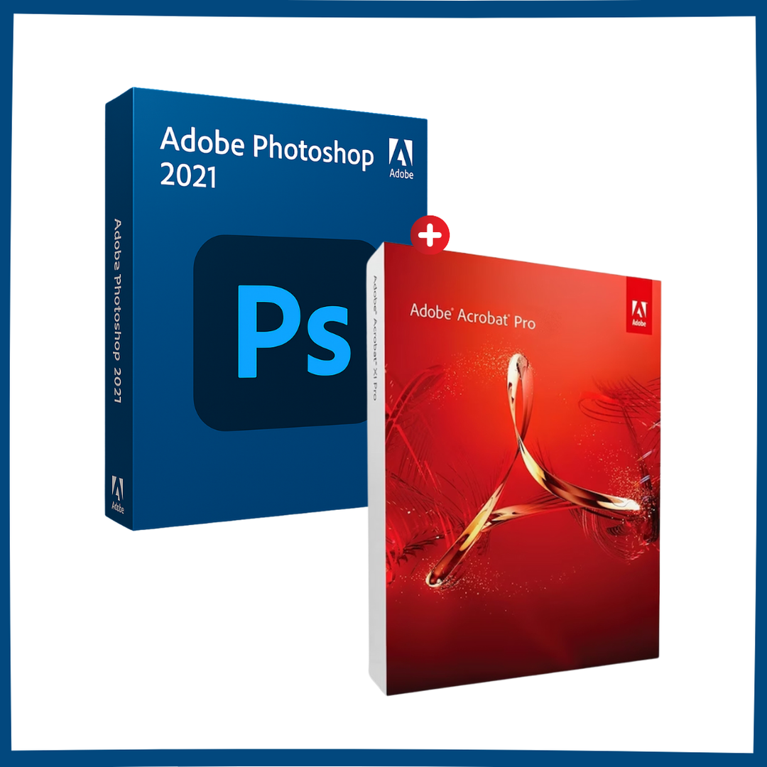 Adobe Photoshop 2021 + Acrobat Pro 2021 Bundle (Lifetime License – Windows / Mac)