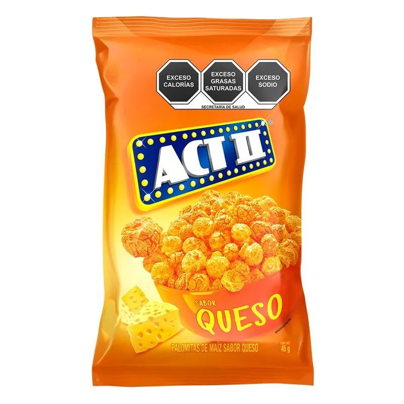 Palomitas Rte Queso Cheddar Act II 45.0 Gr.
