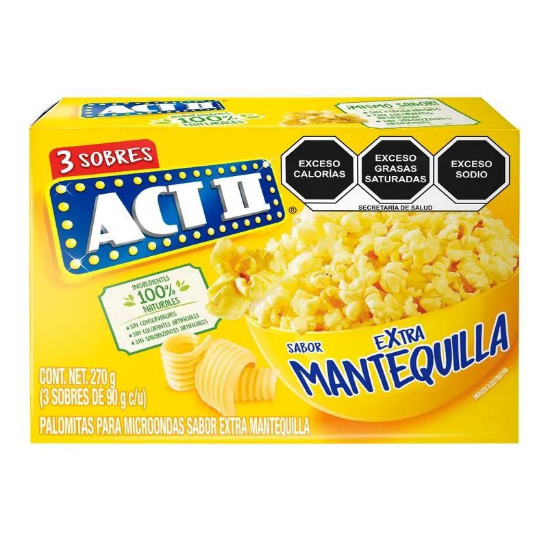 Palomitas Mantequilla Extra Act II 3 - Pack