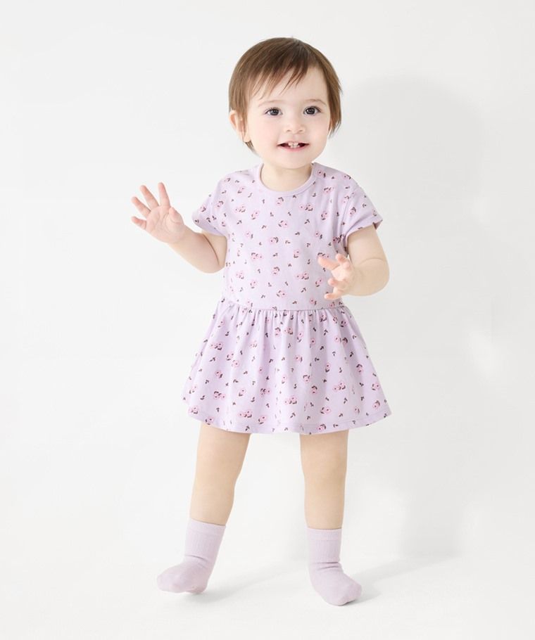 Printed Romper Dress