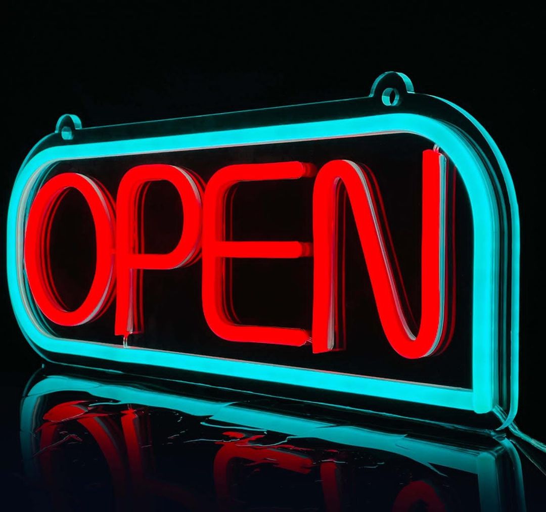  LED Neon OPEN Sign for Business