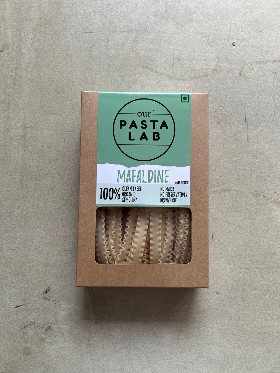 Eggless Semolina Mafaldine