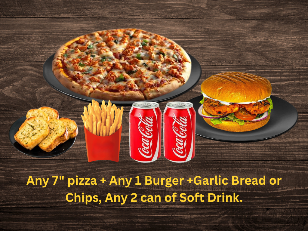 Pizza & Burger Duo Treat! 🍕