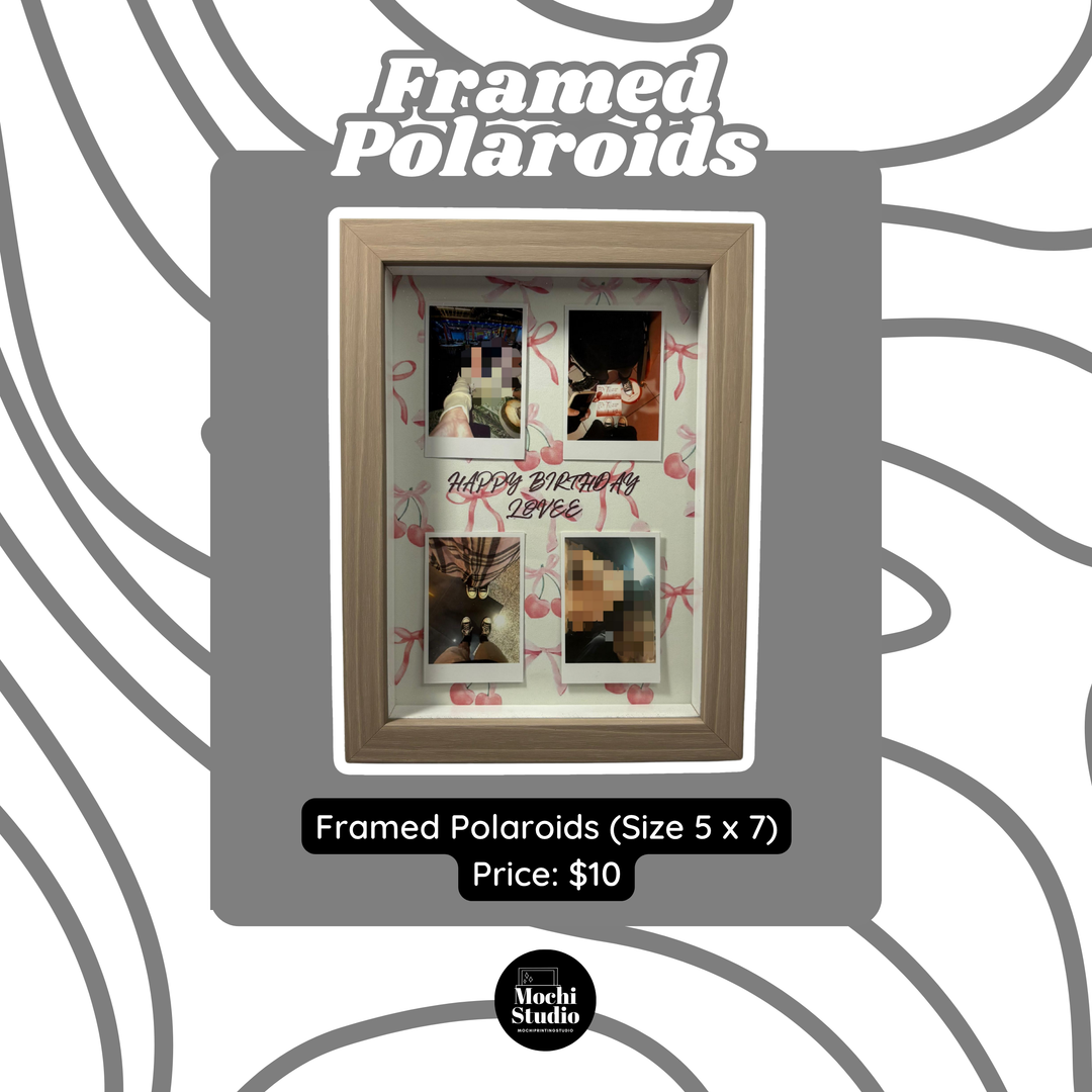 Framed Polaroids (Size 5 x 7)