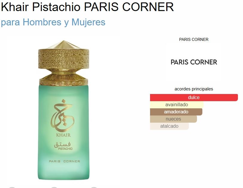 PARIS CORNER PISTACHO